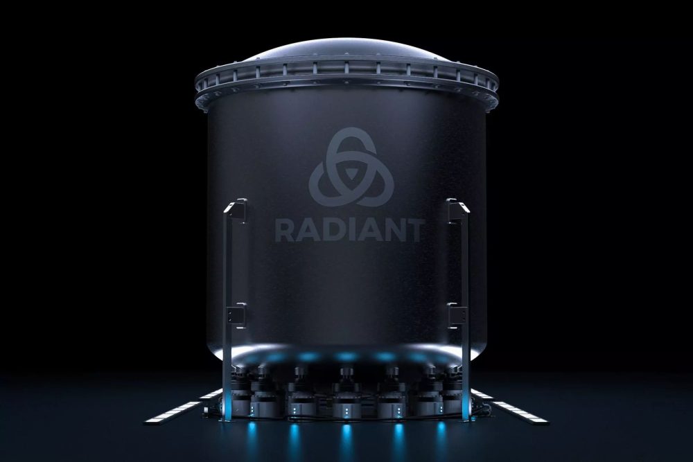 Radiant plánuje nahradit dieselové generátory malými jadernými reaktory