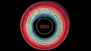 Teplota na naší planetě se postupně vymyká kontrole. Klimatická spirála má problematiku přiblížit i obyčejným lidem