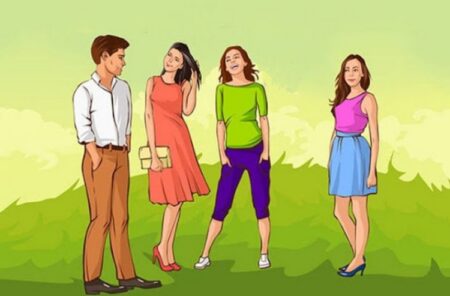 Která z dívek se líbí muži na obrázku? Zkuste si logicko-psychologický test a zjistěte, jak moc rozumíte řeči těla