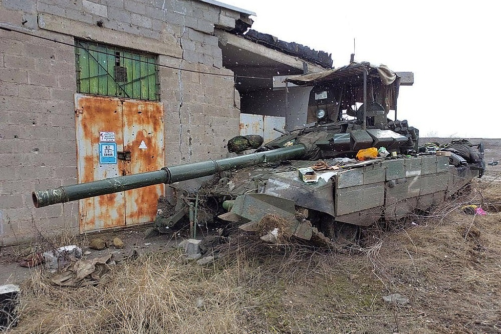 Zničený T-72B3