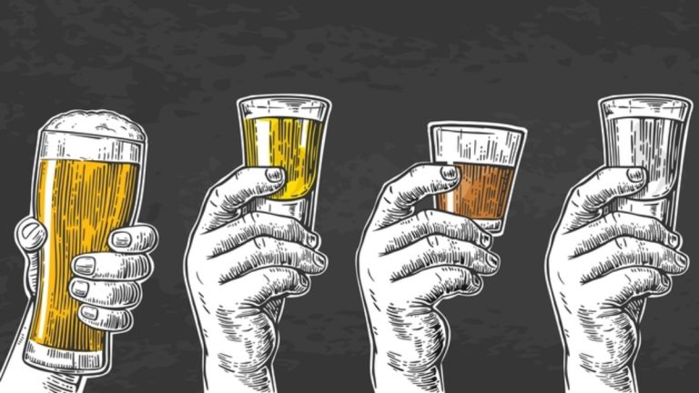 Různé druhy alkoholu kocovina