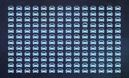 Optická hádanka, která rozčílila Česko: Mezi auty se nachází autobus, za 30 sekund ho najde jen člověk s ostřížím zrakem