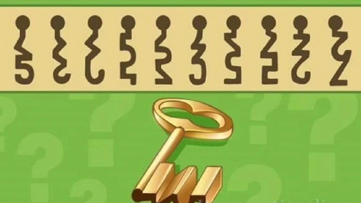 To, ke které klíčové dírce patří tento klíč, zvládne rozluštit pouze 5 % populace. Pokud uspějete, gratulujeme