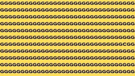 Máte na 100% funkční oči? Najděte mezi písmeny G jedno C do 12 sekund. Test pozorovacího a rozlišovacího vnímání