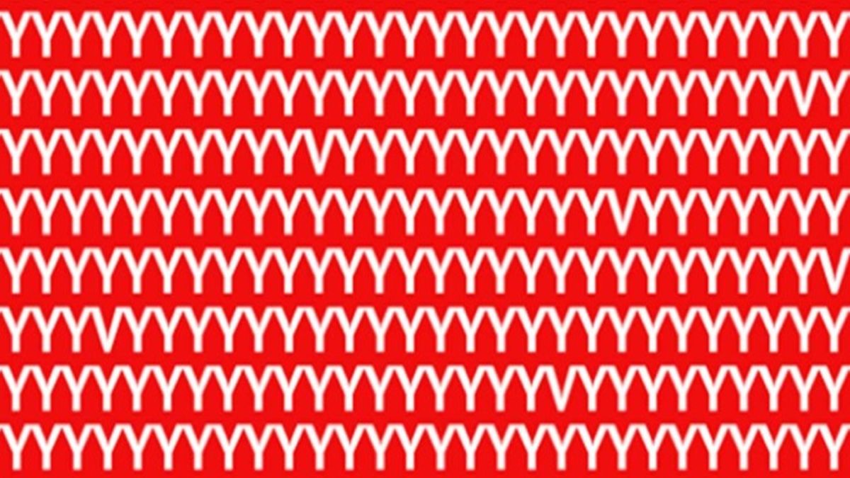 Dokážete na obrázku najít všechna písmena V? Za 10 sekund to zvládne jen 1 člověk ze 100