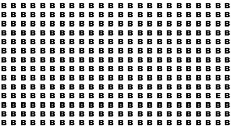 Dokážete do 10 sekund najít písmeno, které do obrázku nezapadá? Podle očařů to dokáží jen lidé s orlím zrakem