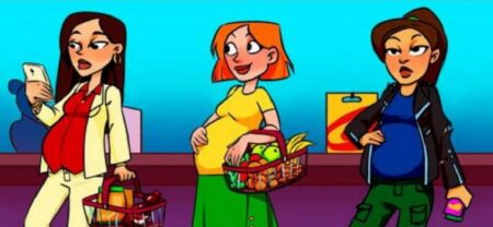 Jedna z žen je ve skutečnosti chudá, bez logického myšlení ale nezjistíte, o kterou z nich se jedná