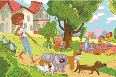 Žirafa utekla ze ZOO a šikovně se schovala v parku. Jen člověk s orlím zrakem ji dokáže najít za 10 sekund