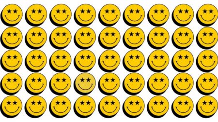 Bez zdravého zraku to nepůjde: Najít odlišného smajlíku na obrázku je tak extrémně těžký úkol, že ho zvládlo jen 0,2 % lidí