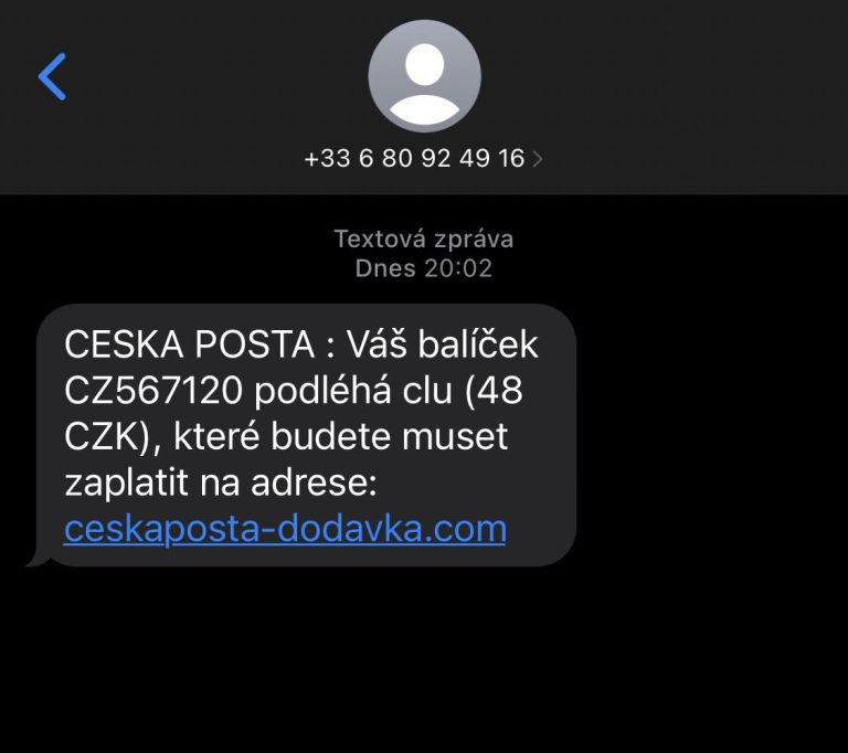 Podvodná SMS