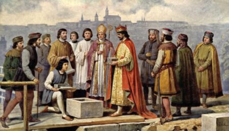 Karel IV. kvůli kruté dně sotva chodil, v Paříži ale zatnul zuby a vjel do města hrdě na koni