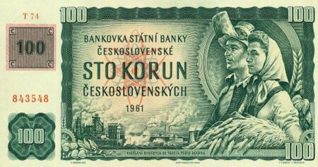Dělník s družstevnicí porazili Gottwalda. Slavná bankovka Heřmanka dostala po revoluci druhou šanci