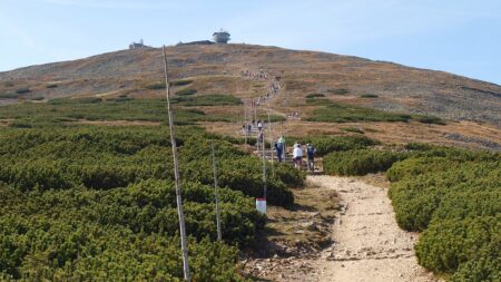 Stejné Krkonoše, jiná strana hřebene. Polské svahy mají jinou geologii podloží a o třetinu nižší ceny než české