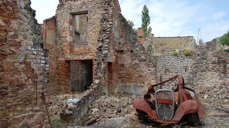 Ruiny Oradour-sur-Glane připomínají masakr 642 obyvatel z června 1944